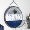 Glitzhome® 13" Father's Day Metal Bottle Cap Bottle Opener Wall Sign & Organizer